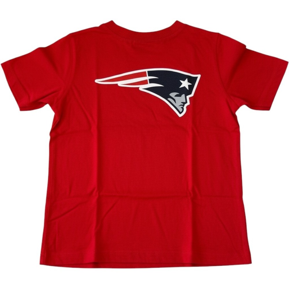 NFL New England Patriots Kids Red Graphic Tee Shirt Size M 5/6 NEW